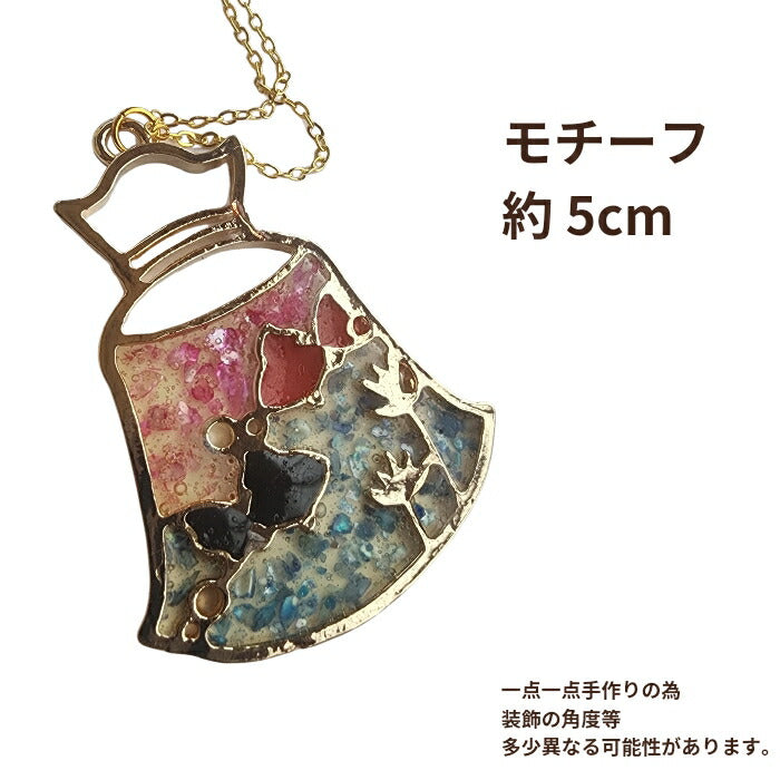 在庫一掃セール/ハンドメイド作家-おんぷ♪/金魚/ネックレス/金魚(メール便福岡3日)Electrumgiveaway