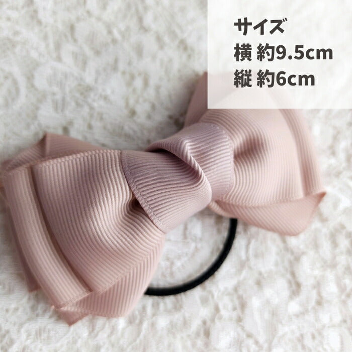 シンプルリボン/ヘアゴム/リボンヘアゴム/大人ヘアアクセサリー/リボン/髪飾り/ハンドメイド/sakuran/さくらん(メール便福岡3日)Electrumgiveaway