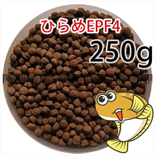 浮上性/日清丸紅飼料ひらめEPF4(4.6mm)250g小分け品(メール便/金魚小屋-希-福岡/3日)