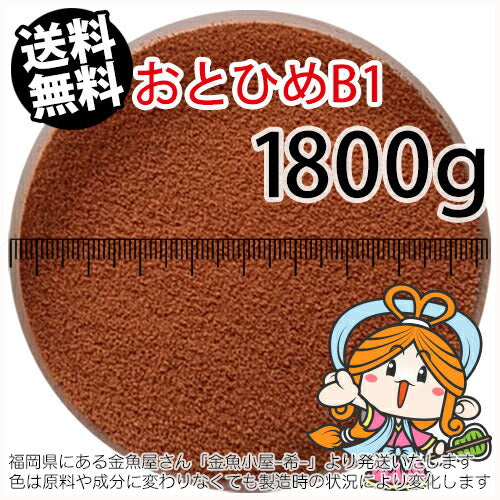 沈降性(沈下性)日清丸紅飼料おとひめB1(0.2~0.36mm)1800g小分け品(メール便/金魚小屋-希-福岡/3日)2kgから規格変更※開封アルミパウチ1枚入り