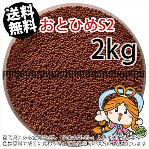 沈降性(沈下性)日清丸紅飼料おとひめS2(1.4mm)2kg(宅配もしくはレターパック※東北北海道沖縄送料800円/金魚小屋-希-福岡/3日)※未開封アルミパウチ入り