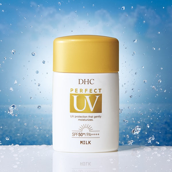 【安い時だけ仕入れ商品】新商品☆DHC化粧品パーフェクトUVミルク（日やけ止め乳液）(メール便/福岡/3日)豆娘