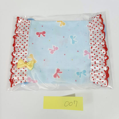 洗える繰り返し使える！かわいい子供用レースマスク1枚ダブルガーゼで綿100%/ハンドメイド作家「おんぷ♪」さん作いちご柄リボン柄nodhc（福岡在庫）