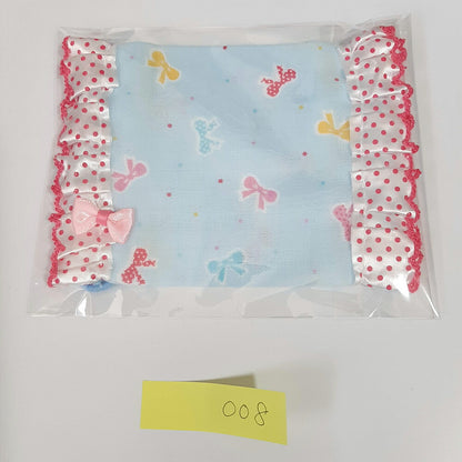 洗える繰り返し使える！かわいい子供用レースマスク1枚ダブルガーゼで綿100%/ハンドメイド作家「おんぷ♪」さん作いちご柄リボン柄nodhc（福岡在庫）