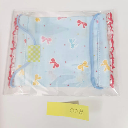 洗える繰り返し使える！かわいい子供用レースマスク1枚ダブルガーゼで綿100%/ハンドメイド作家「おんぷ♪」さん作いちご柄リボン柄nodhc（福岡在庫）