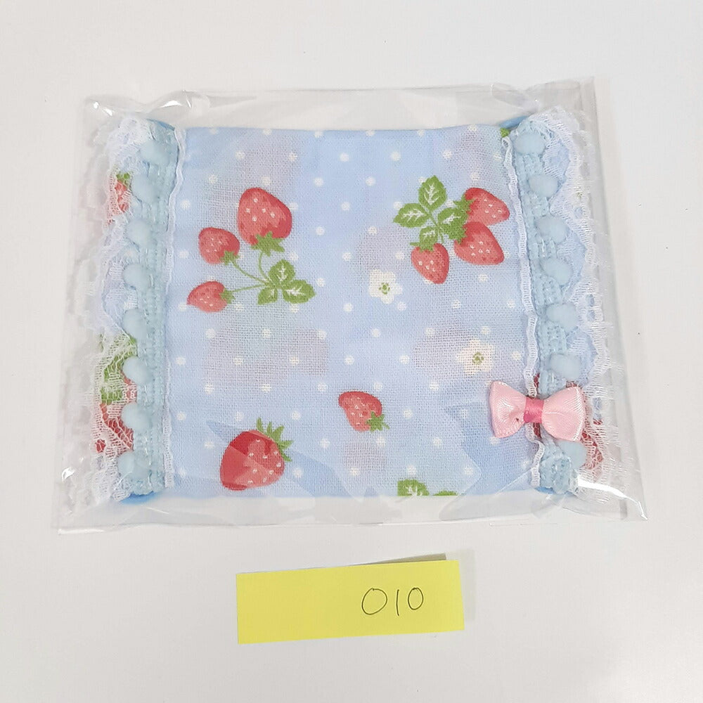 在庫一掃セール ハンドメイド作家-おんぷ♪/子供用ダブルガーゼマスク1枚綿100%いちご柄リボン柄レースマスク(メール便福岡3日)giveaway