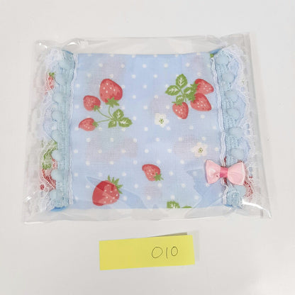 在庫一掃セール ハンドメイド作家-おんぷ♪/子供用ダブルガーゼマスク1枚綿100%いちご柄リボン柄レースマスク(メール便福岡3日)giveaway