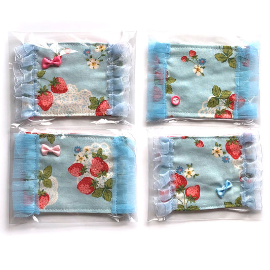 在庫あり即納日本製洗える繰り返し使える！かわいい子供用表綿裏ガーゼ平面マスク1枚綿100%/ハンドメイド作家「おんぷ♪」さん作ゾウライオンカエルリボンプリンセス姫レースnodhc（福岡在庫）