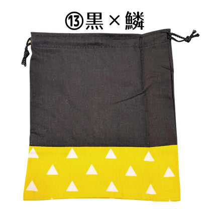 〈051〉在庫一掃セール◆和柄巾着 ハンドメイド作家:おんぷ♪ 和風 小物入れ 着物 浴衣 ポーチ/※鬼滅公式グッズではありません (メール便福岡3日)giveaway