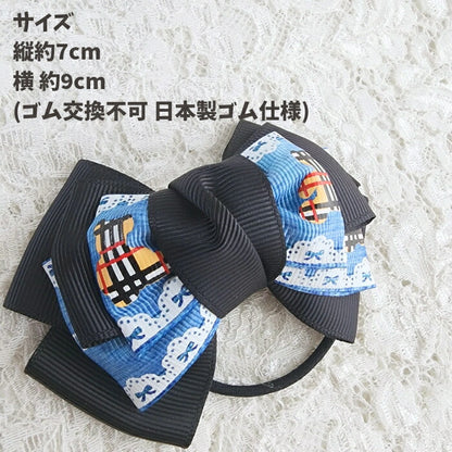 くまリボン/ヘアゴム/キッズヘアゴム/ヘアアクセサリー/リボン/髪飾り/ハンドメイド/sakuran/さくらん(メール便福岡3日)Electrumgiveaway