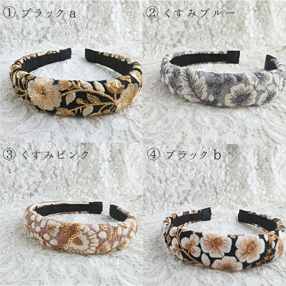 インド刺繡リボン/ヘアゴム/大人ヘアアクセサリー/リボン/髪飾り/ハンドメイド/sakuran/さくらん(メール便福岡3日)Electrumgiveaway