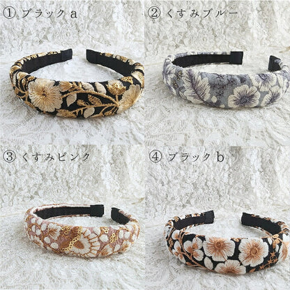 インド刺繡リボン/ヘアゴム/大人ヘアアクセサリー/リボン/髪飾り/ハンドメイド/sakuran/さくらん(メール便福岡3日)Electrumgiveaway