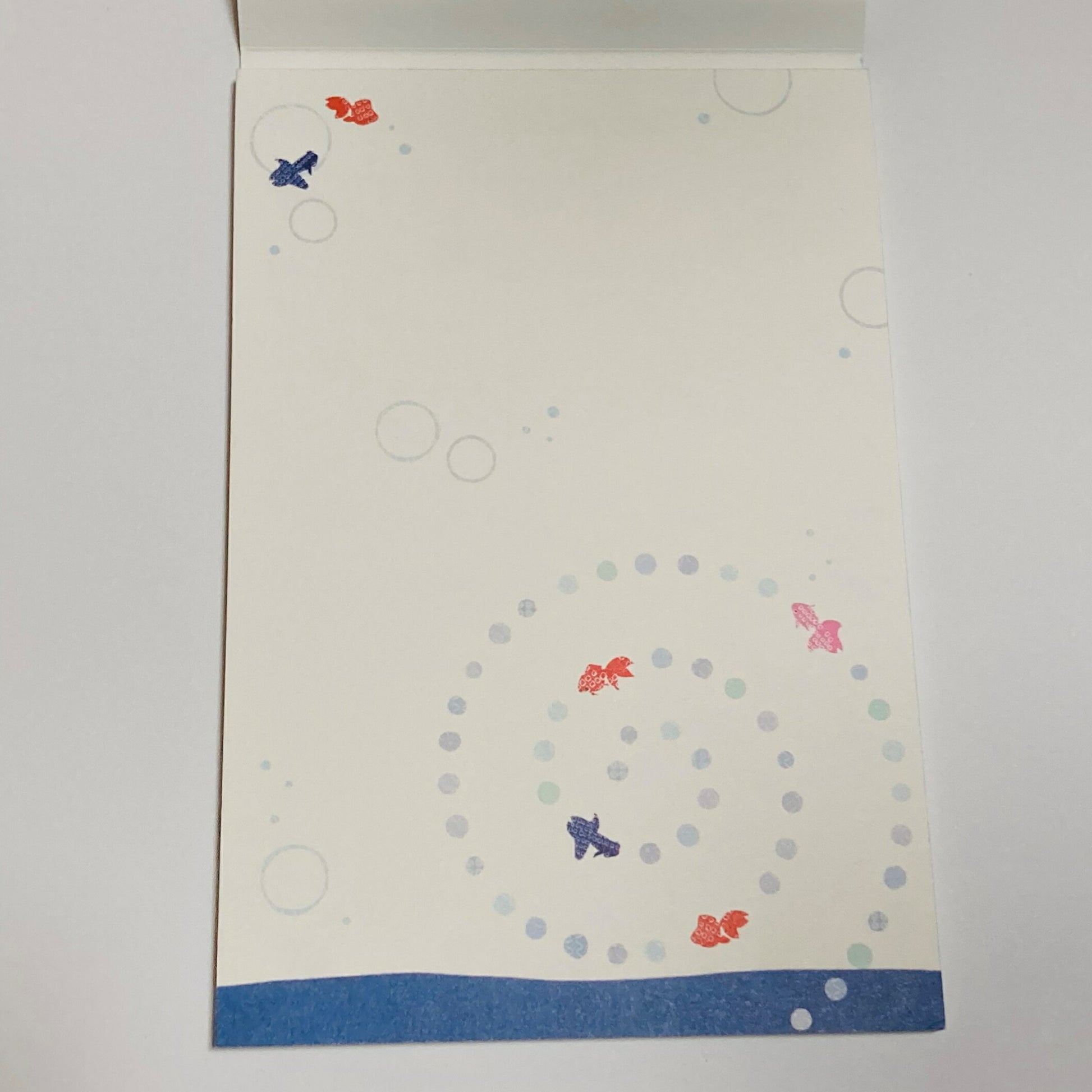 【要確認】店頭受け取り★同梱プレゼント対応★日本製和紙はがき箋148×100mm（2柄各5枚）/金魚のひるね/暑中見舞いはがき/夏/金魚すくい/メール便/福岡/3日)豆娘