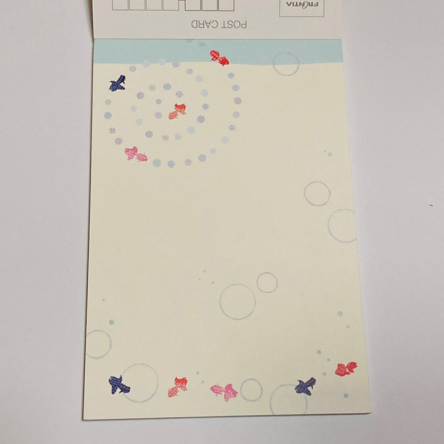 【要確認】店頭受け取り★同梱プレゼント対応★日本製和紙はがき箋148×100mm（2柄各5枚）/金魚のひるね/暑中見舞いはがき/夏/金魚すくい/メール便/福岡/3日)豆娘