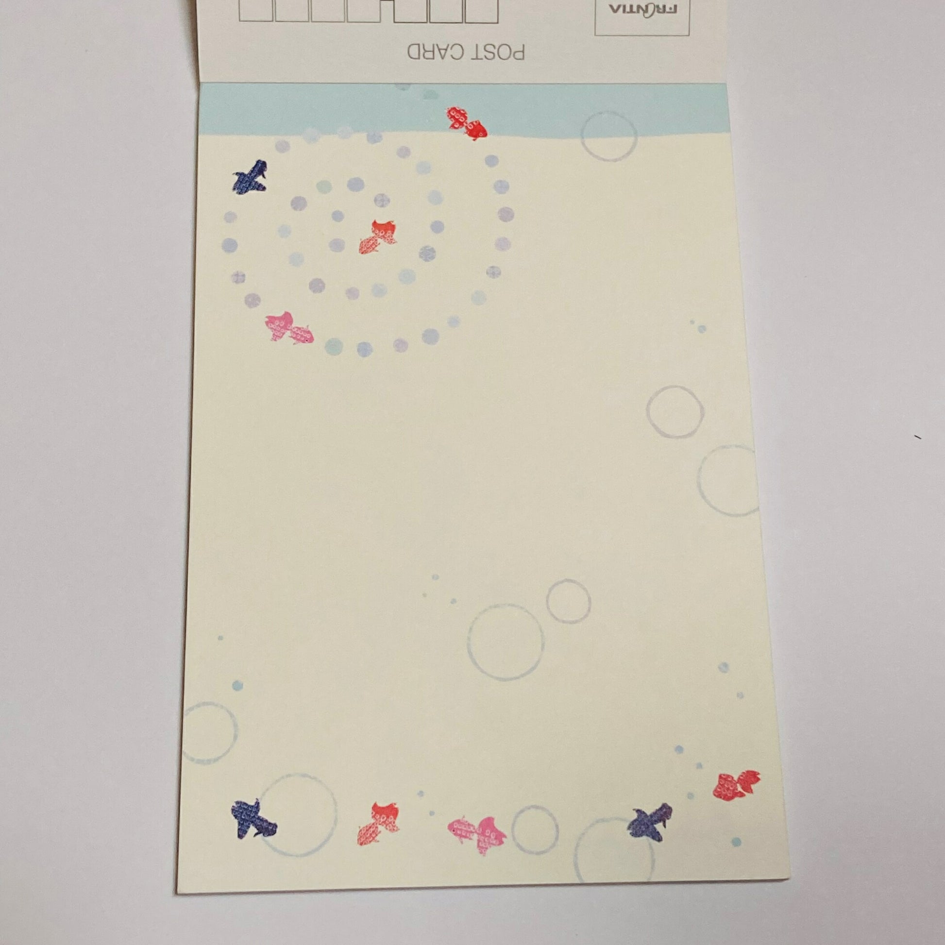 【要確認】店頭受け取り★同梱プレゼント対応★日本製和紙はがき箋148×100mm（2柄各5枚）/金魚のひるね/暑中見舞いはがき/夏/金魚すくい/メール便/福岡/3日)豆娘