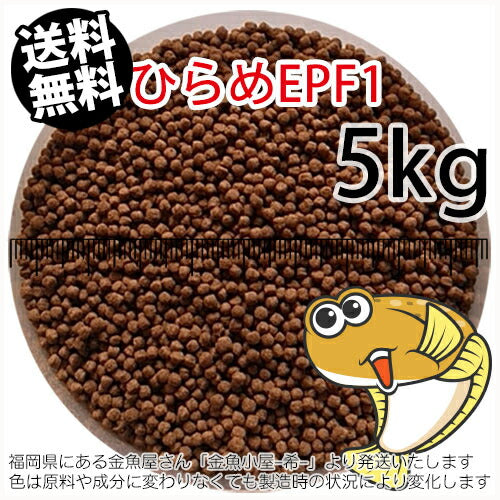 浮上性/日清丸紅飼料ひらめEPF1(2.0mm)5kg小分け品(★宅配便★※東北・北海道・沖縄は別途送料800円／金魚小屋-希-福岡／3日)