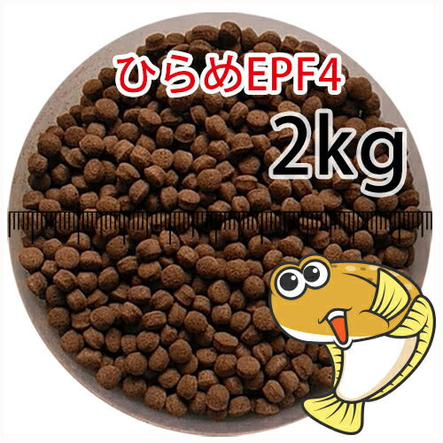 浮上性/日清丸紅飼料ひらめEPF4(4.6mm)2kg小分け品(宅配もしくはレターパック※東北北海道沖縄送料800円／金魚小屋-希-福岡／3日)