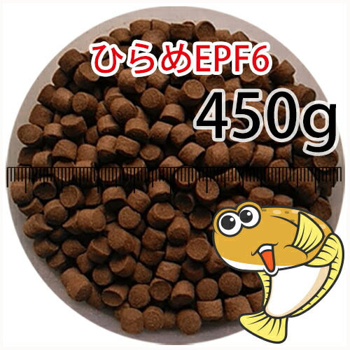 浮上性/日清丸紅飼料ひらめEPF6(6.0mm)450g小分け品(メール便／金魚小屋-希-福岡／3日)500gから規格変更