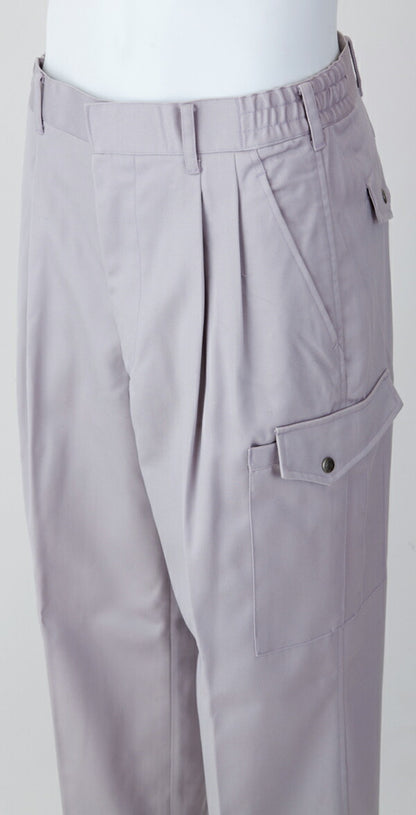 秋冬向けツータックカーゴパンツ作業ズボン作業服S〜6Lサイズソフトパープル9517送料無料
