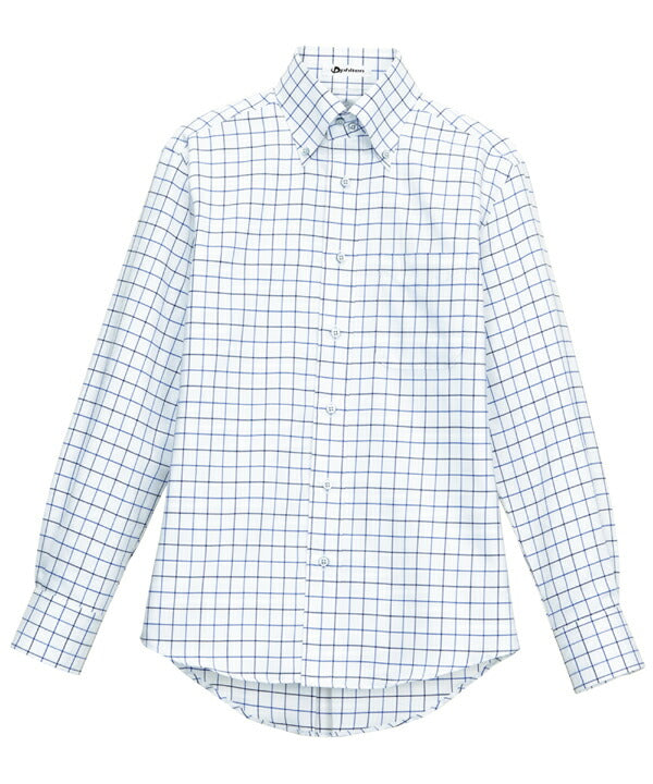 ボタンダウンシャツ 長袖チェックシャツ 吸汗速感 男女兼用 3カラー SS〜4Lサイズ LIFEMAX  FB4501U 送料無料