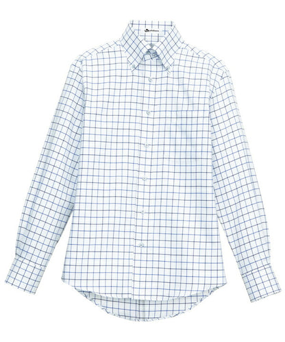 ボタンダウンシャツ 長袖チェックシャツ 吸汗速感 男女兼用 3カラー SS〜4Lサイズ LIFEMAX  FB4501U 送料無料