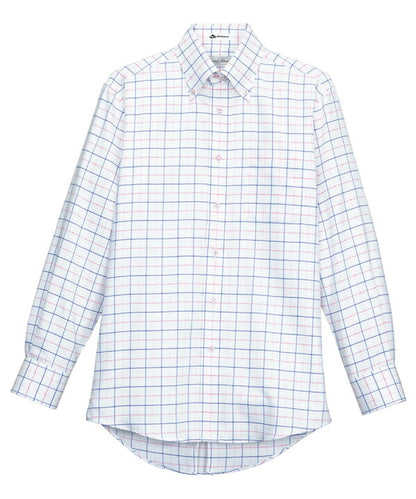 ボタンダウンシャツ 長袖チェックシャツ 吸汗速感 男女兼用 3カラー SS〜4Lサイズ LIFEMAX  FB4501U 送料無料