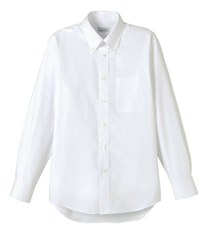 ボタンダウンシャツ 長袖シャツ 無地 男女兼用 8カラー SS〜4Lサイズ LIFEMAX  FB4510U 送料無料