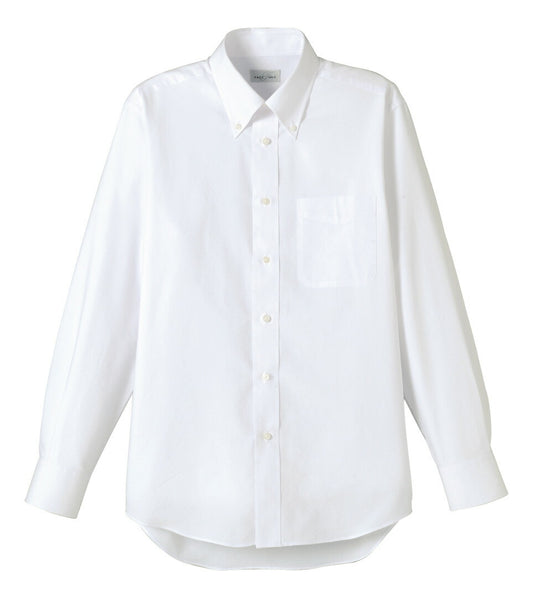 ボタンダウンシャツ 長袖シャツ 無地 男女兼用 8カラー SS〜4Lサイズ LIFEMAX  FB4510U 送料無料