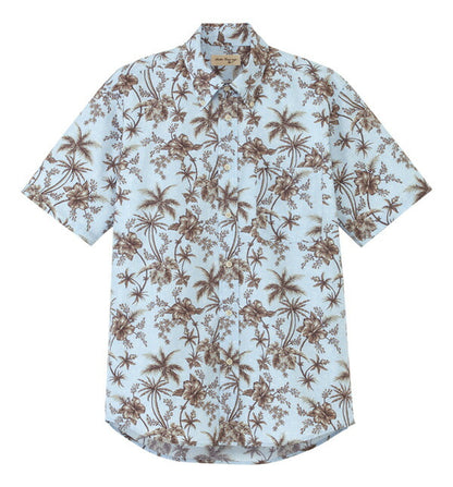 アロハシャツ 半袖シャツ 花中柄 男女兼用 3カラー SS〜4Lサイズ LIFEMAX  FB4516U 送料無料