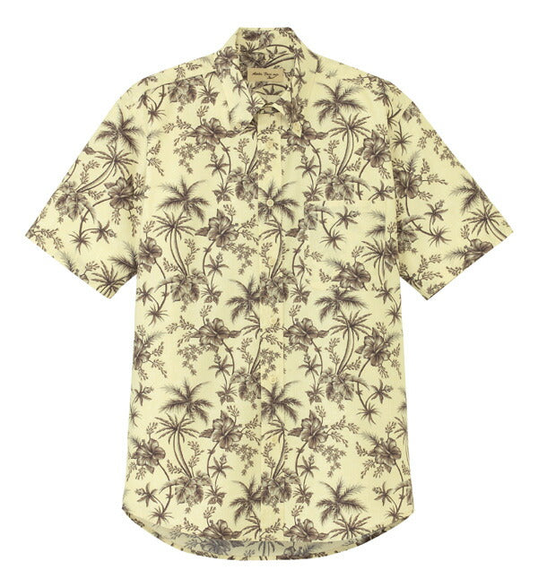 アロハシャツ 半袖シャツ 花中柄 男女兼用 3カラー SS〜4Lサイズ LIFEMAX  FB4516U 送料無料