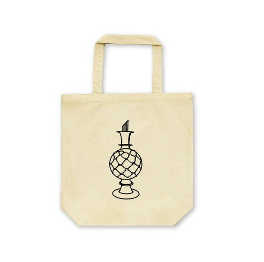 『amini-BEAM』Ｎo.11香水瓶 Ｍサイズ オリジナルプリントトートバッグ ナチュラルカラー 送料無料