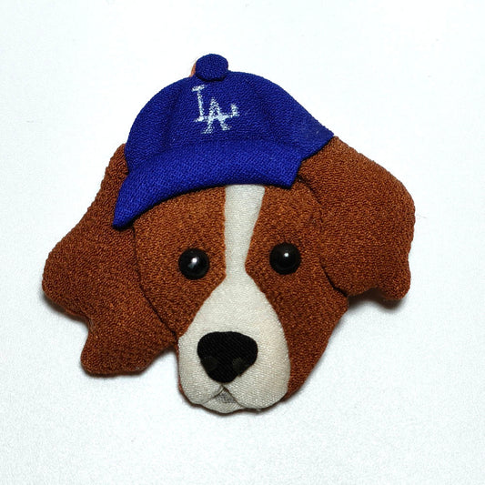 001)ハンドメイドちりめんデコピンピン非公式でこぴんピン/作家hirano様一点物