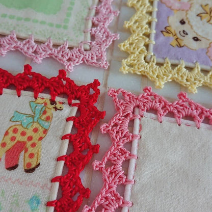 インスタグラムmiaiaiおひめさまハンカチ福岡在庫（アニマル・動物・レトロ・プリンセス・ナチュラル・ポップ・手編み・ハンドメイド・キッズ・レース）