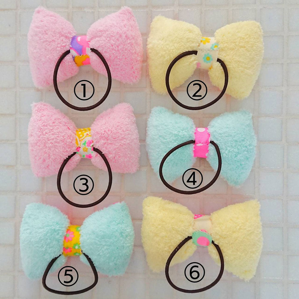 インスタグラムmiaiaiふわふわリボンのヘアゴム福岡在庫（ヘアゴム・ヘアアクセサリー・レトロ・ポップ・ハンドメイド・キッズ）