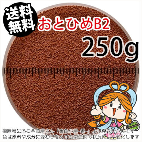 沈降性(沈下性)日清丸紅飼料おとひめB2(0.36~0.62mm)250g小分け品(メール便／金魚小屋-希-福岡／3日)