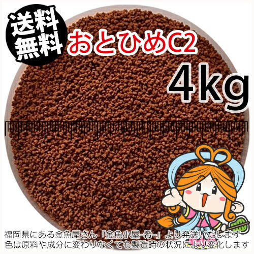 沈降性(沈下性)日清丸紅飼料おとひめC2(0.91～1.41mm)4kg小分け品(★宅配便★※東北・北海道・沖縄は別途送料800円／金魚小屋-希-福岡／3日)