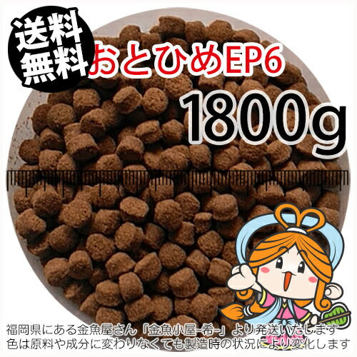 沈降性(沈下性)日清丸紅飼料おとひめEP6(6.4～5.4mm)1800g小分け品(メール便／金魚小屋-希-福岡／3日)2kgから規格変更