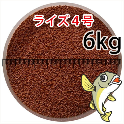 日清丸紅飼料ライズ4号(粒径0.58～0.84mm)6kg小分け品(★宅配便★※東北・北海道・沖縄は別途送料800円／金魚小屋-希-福岡／3日)