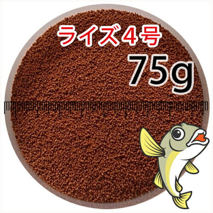 日清丸紅飼料ライズ4号(粒径0.58～0.84mm)75g小分け品(メール便／金魚小屋-希-福岡／3日)